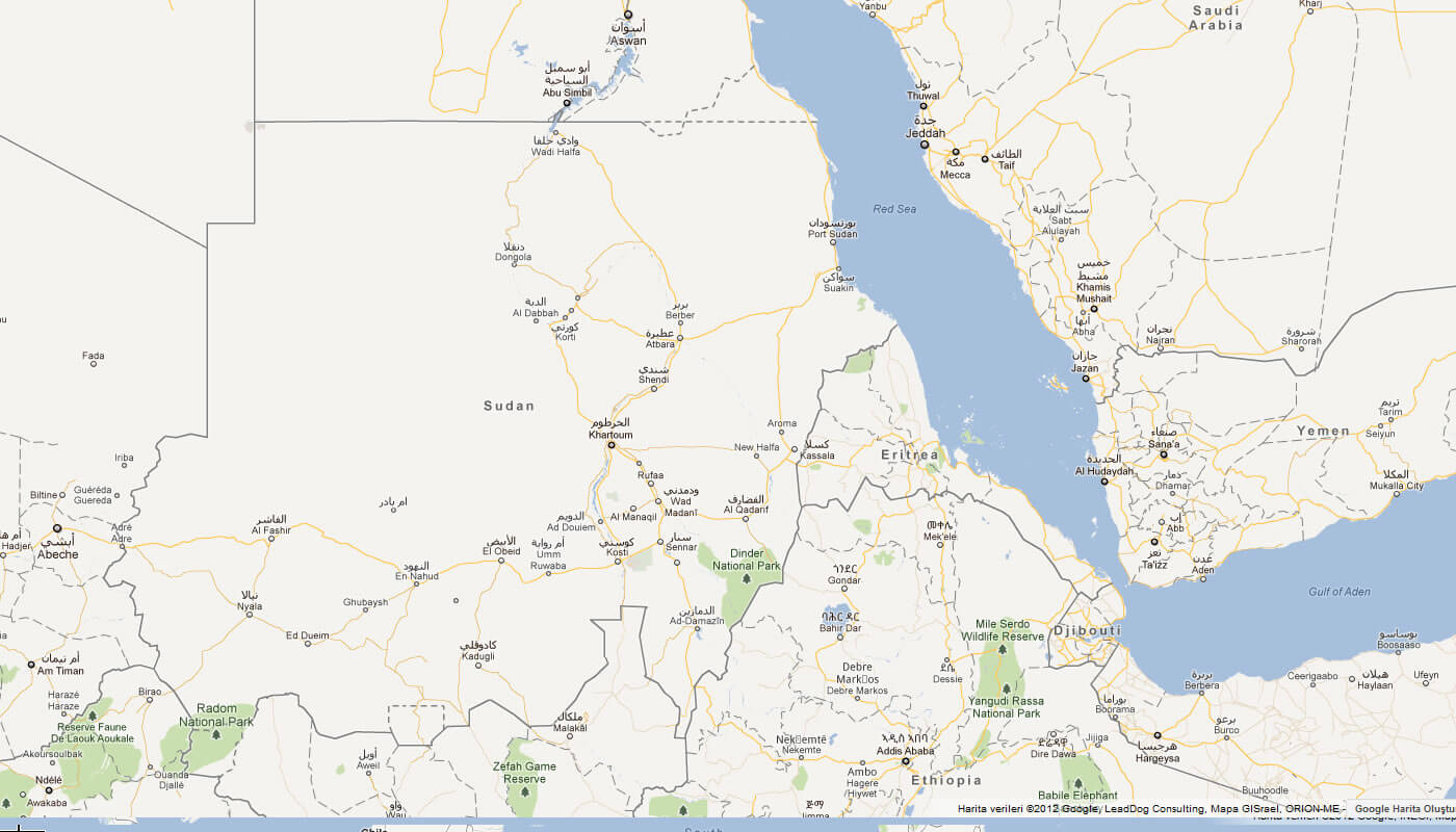 karte von sudan